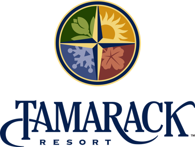 Logo for Tamarack Resort.