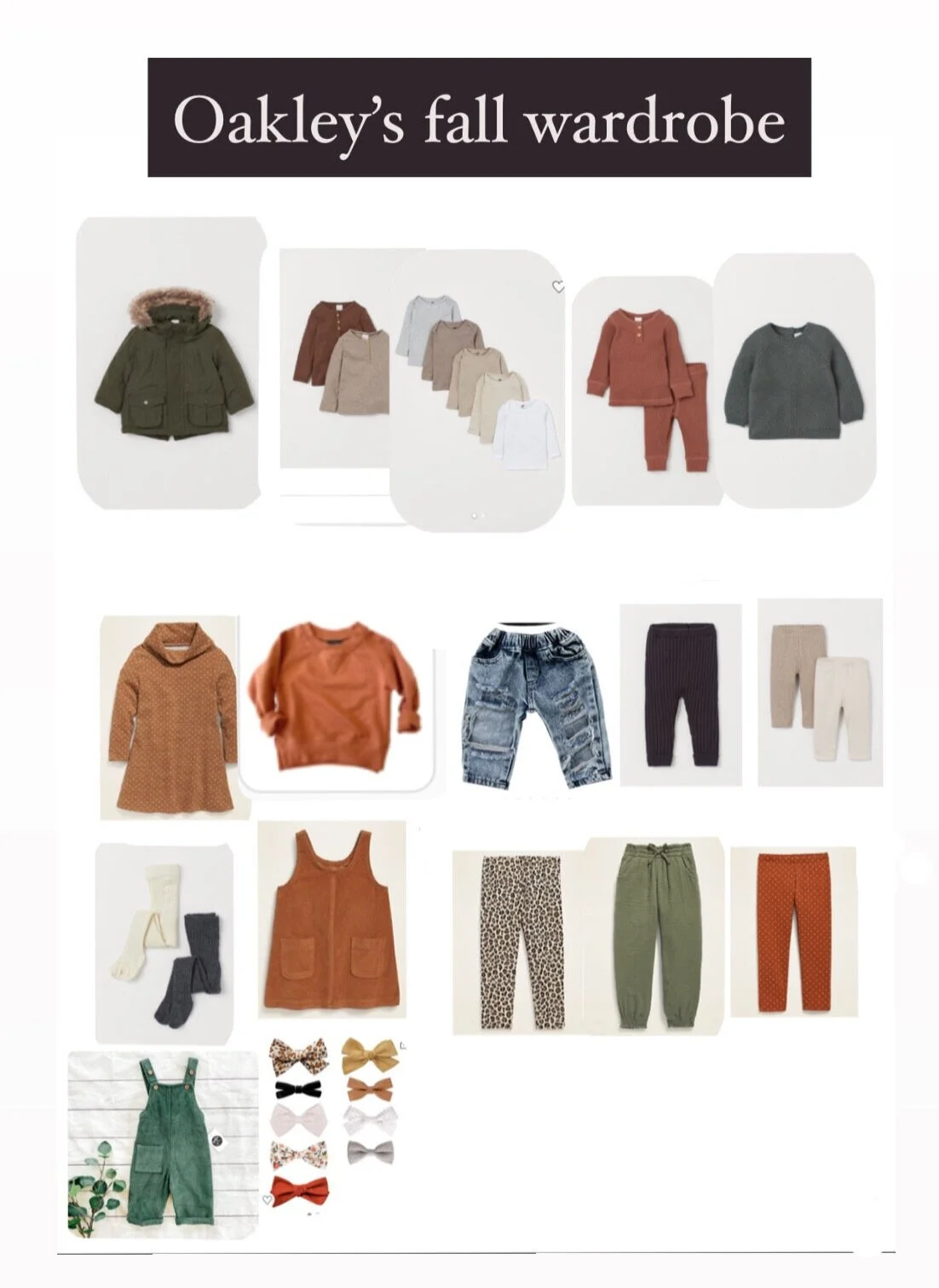 newborn capsule wardrobe