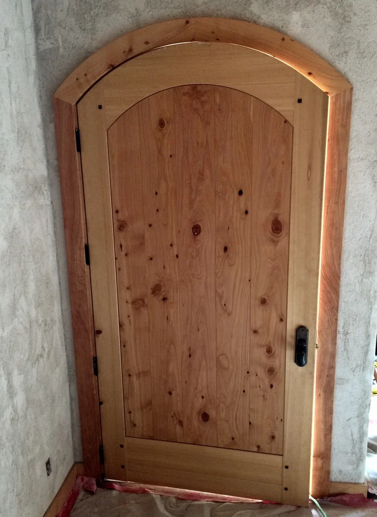 Archtop Cedar and Cypress Front Door