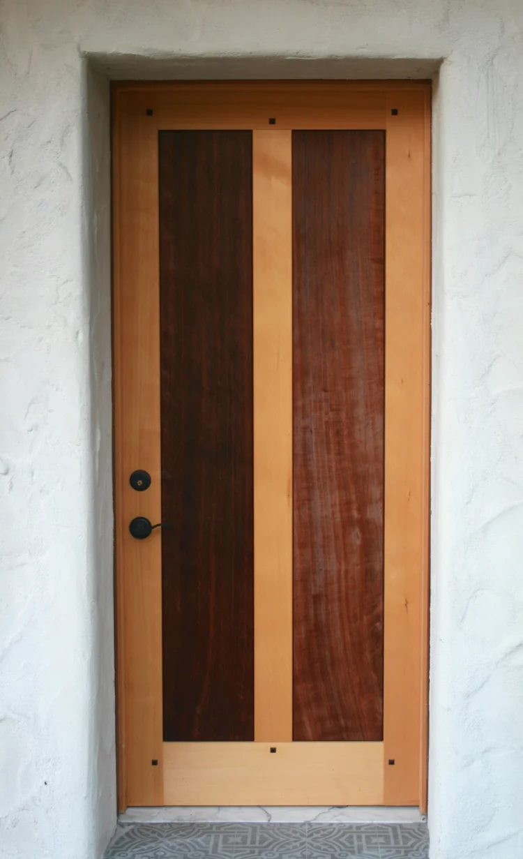 Redwood Cedar Door Installed