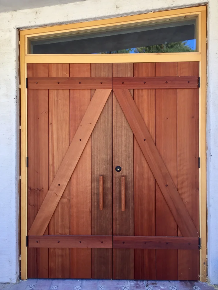 Redwood Z Frame Doors