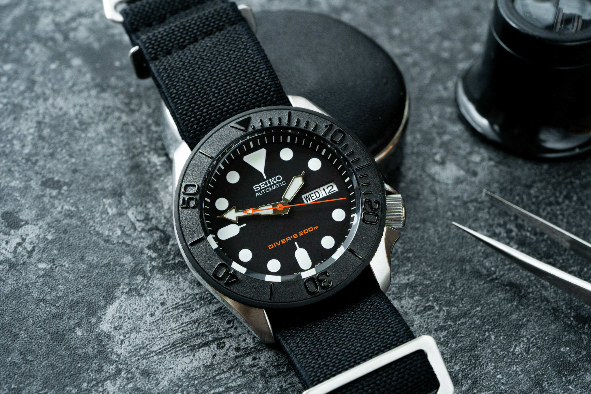 Seiko Mod Idea: The Black x Orange Mod | DIY Watch Club