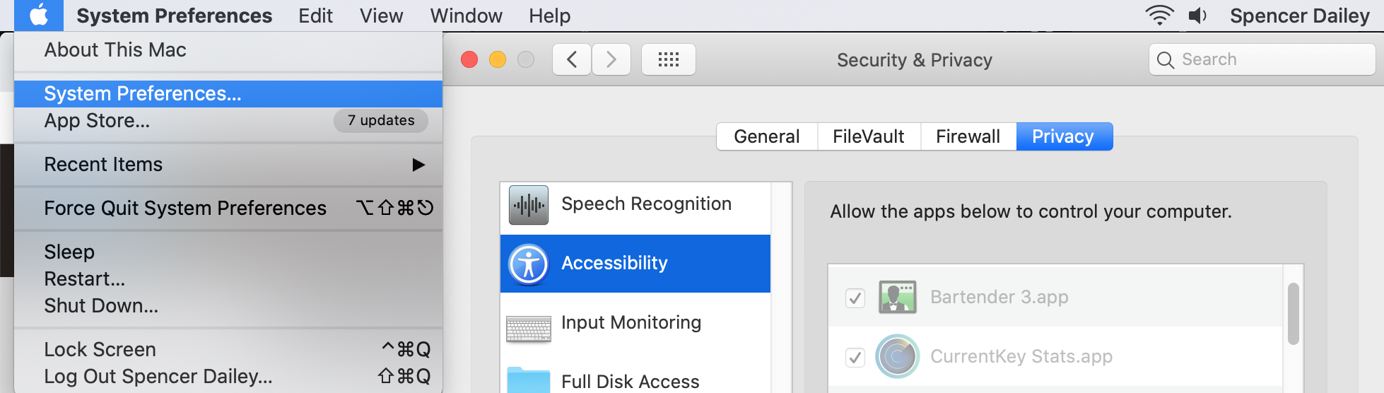 This will allow Room hotkeys to be enabled on your Mac.
