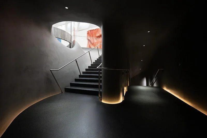 Went adventurizing with Reza (@rezalotfphoto, go follow him; he actually posts things) in LA for a few hours. We had 40 minutes at the broad, and I got fixated on this particular stairway. If it looks like I did weird things to make them work, it&rsq