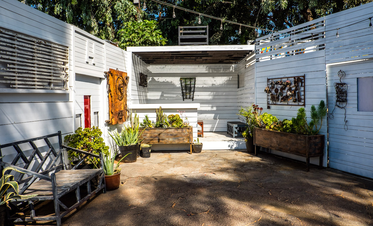 Santa Monica Wood Fence, Custom Fences, Modern, Artistic — Harwell