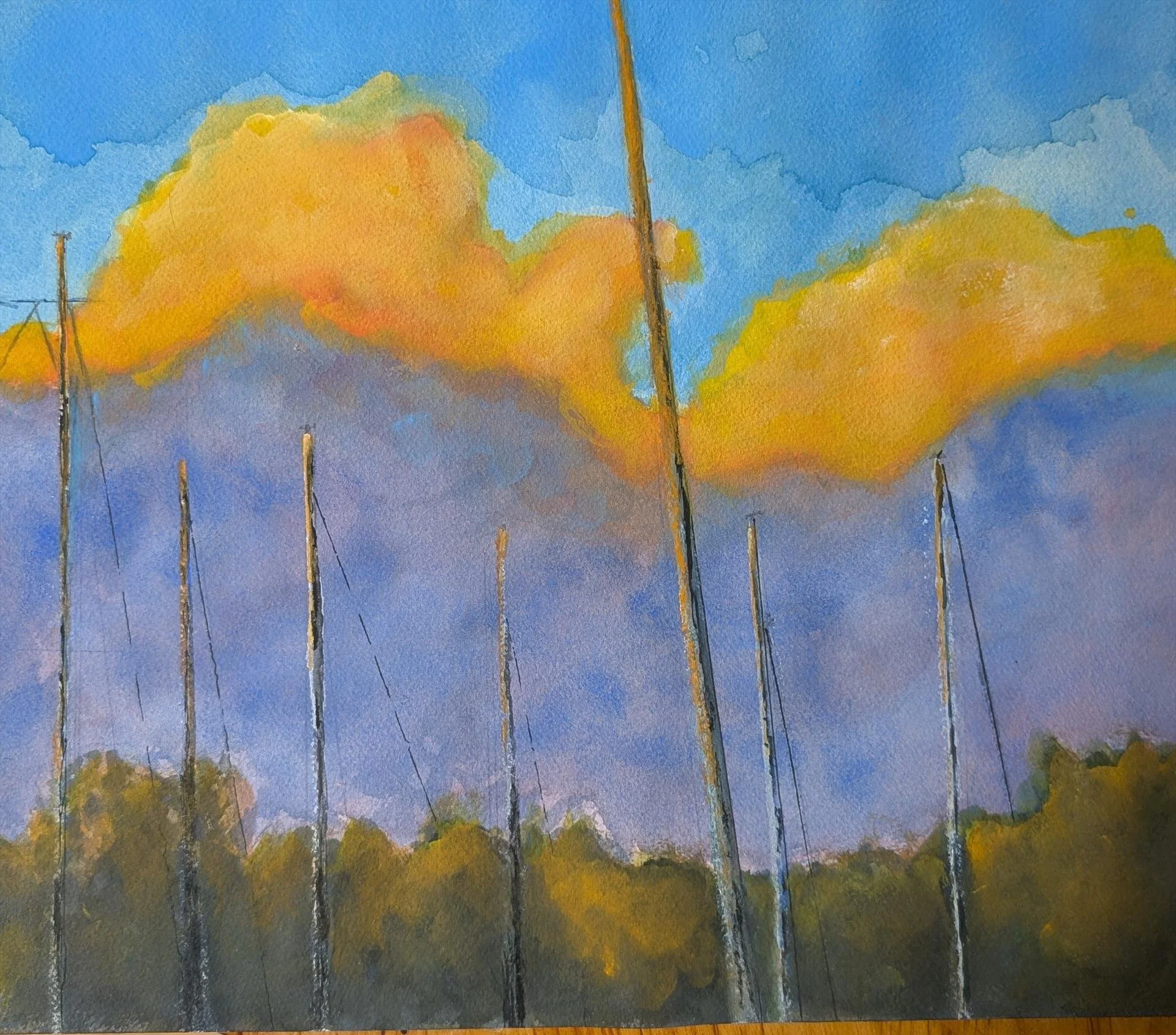 William Sharpe, Masts at Sunset