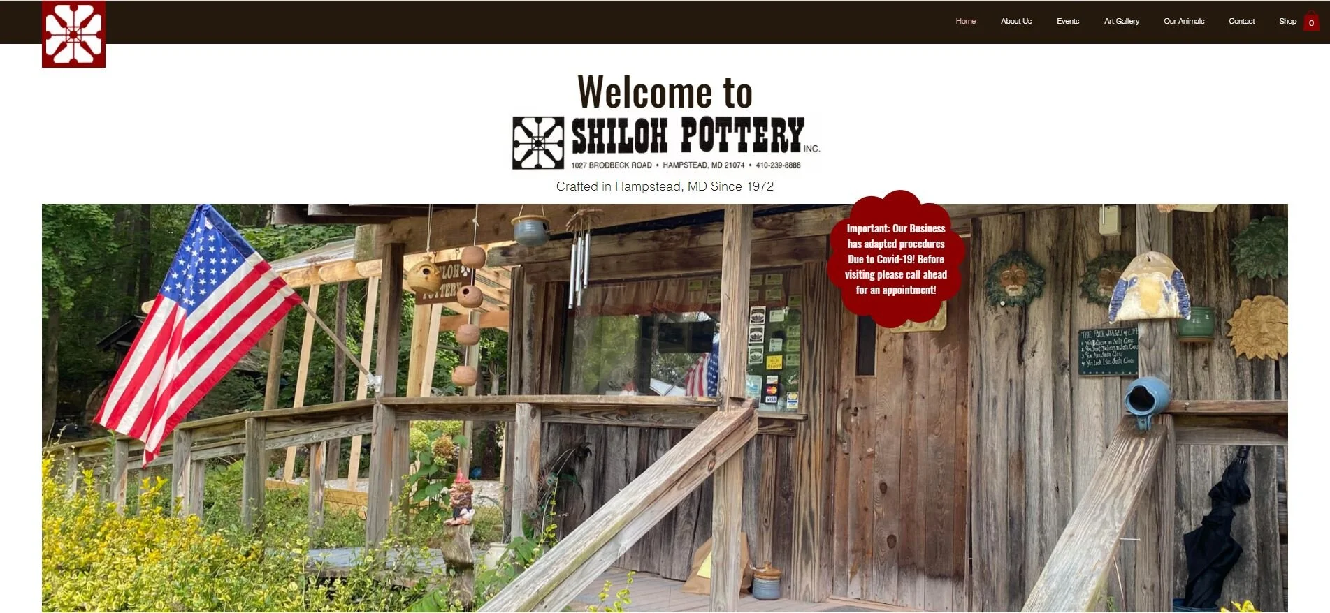 Featured Website Design: Shiloh Pottery