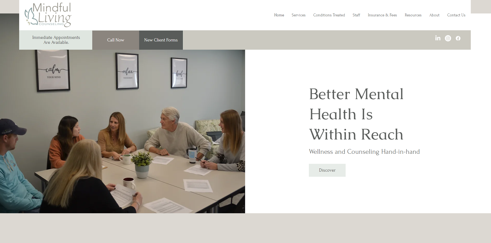 Website Design Spotlight: Mindful Living Counseling 