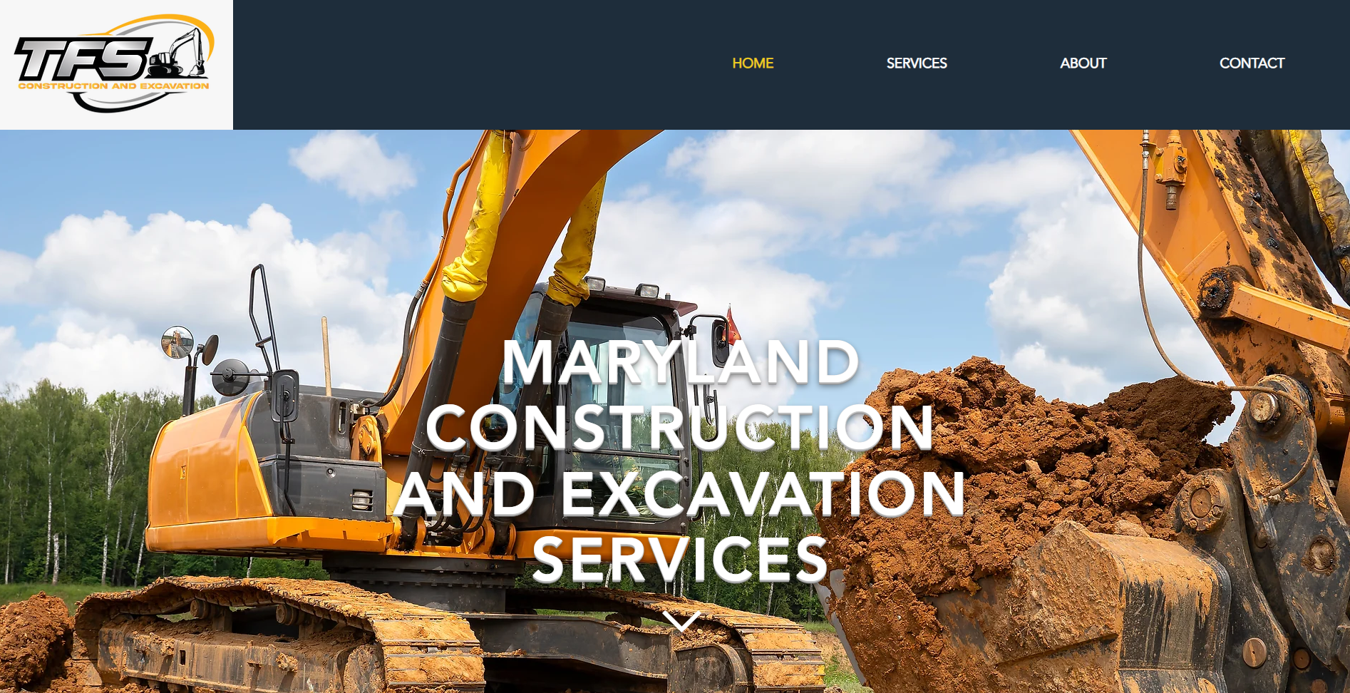 Website Design Spotlight: TFS Construction and Excavation
