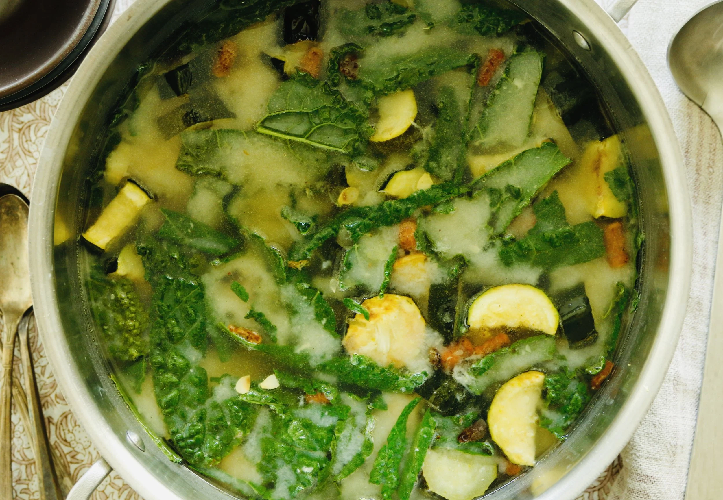 Chickpea Miso Soup w/ Roasted Vegetables