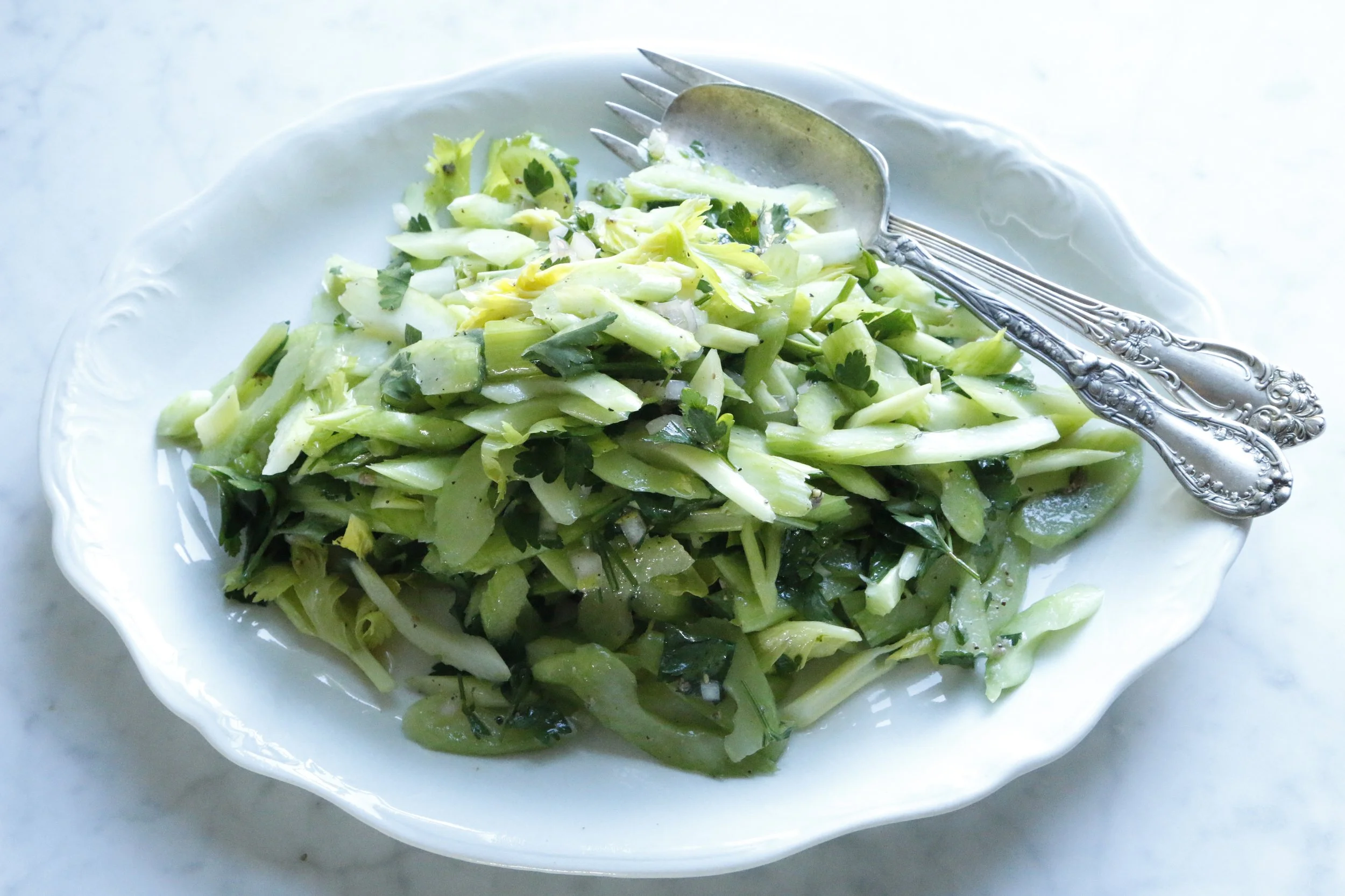 Celery Salad with Anchovy Dressing