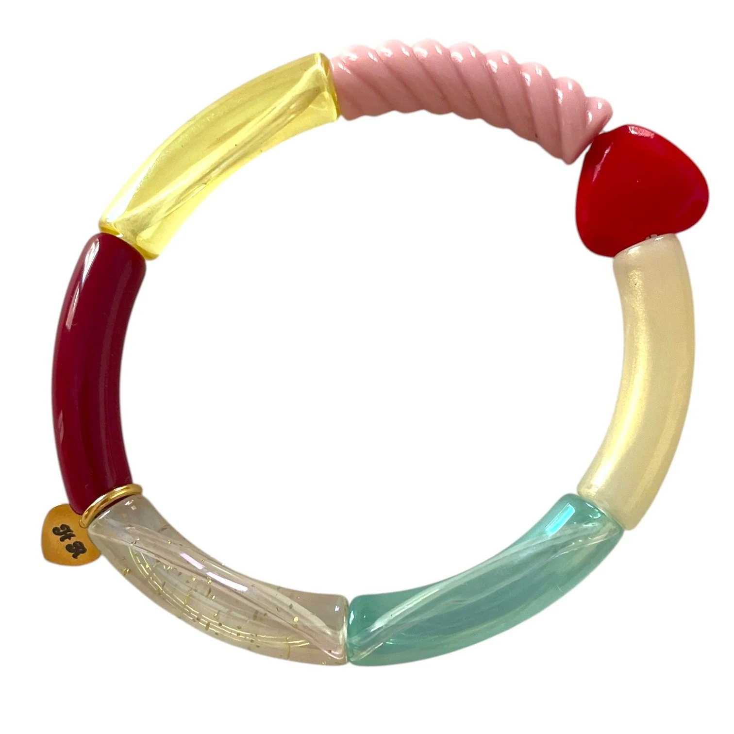 Candy Tubes Bracelet Red Heart