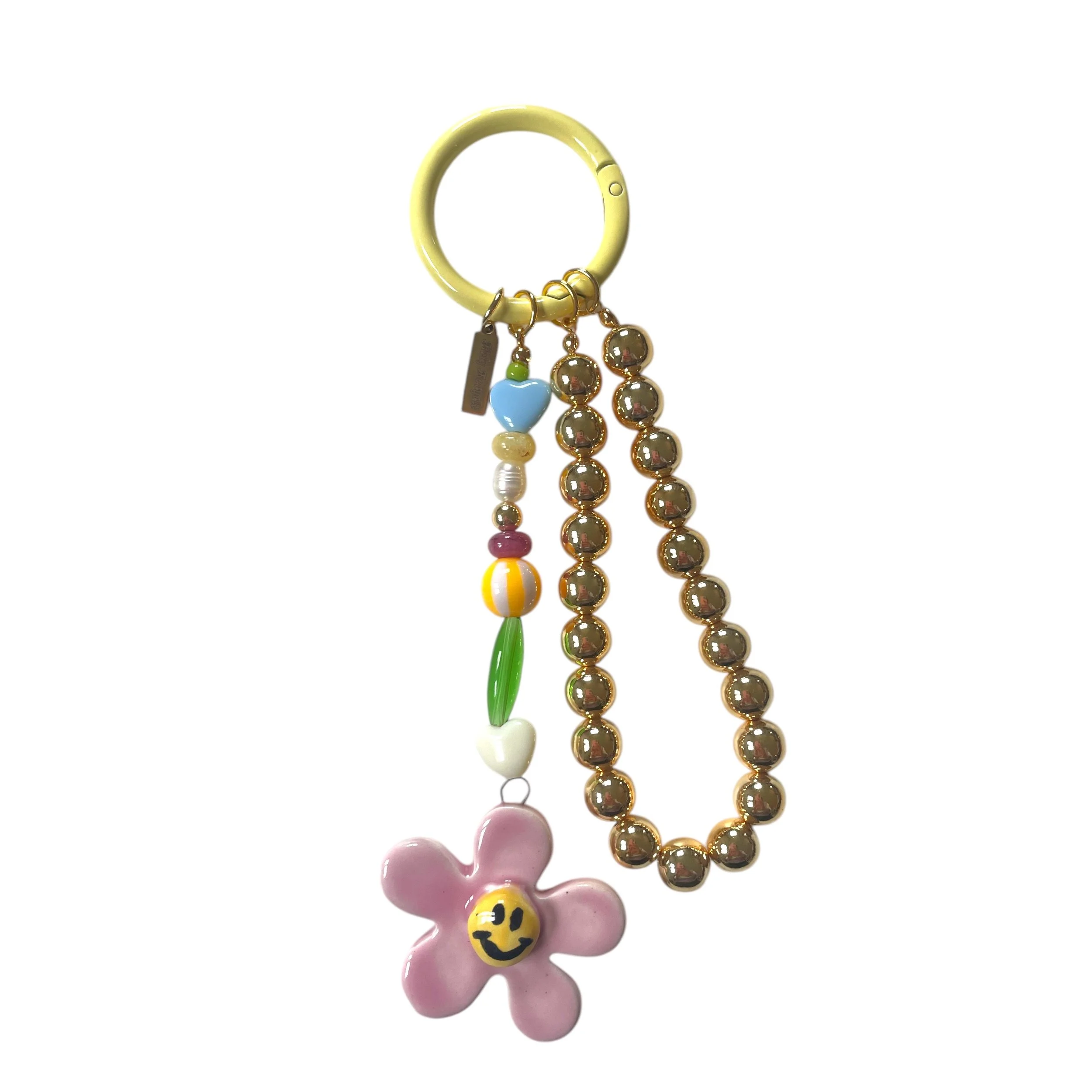 Rosa Flor Feliz Bag charm
