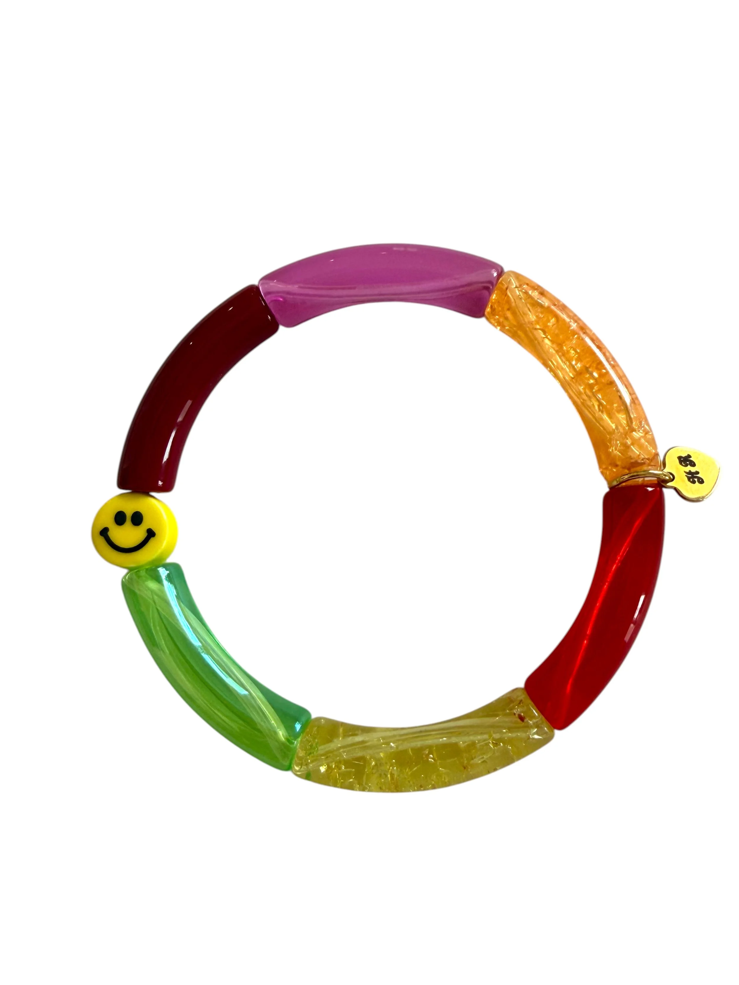 Candy Tubes Bracelet Smiley