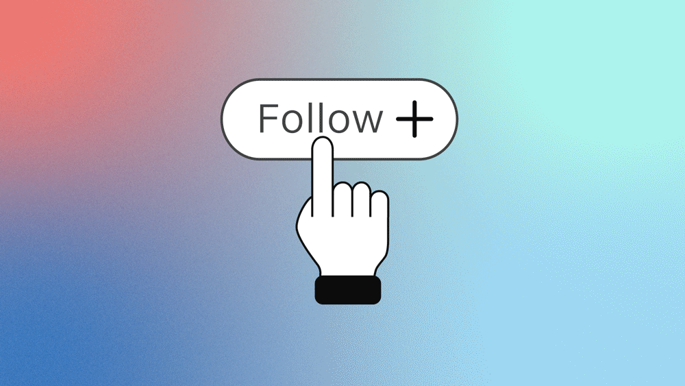 Animated GIF promo to follow topics