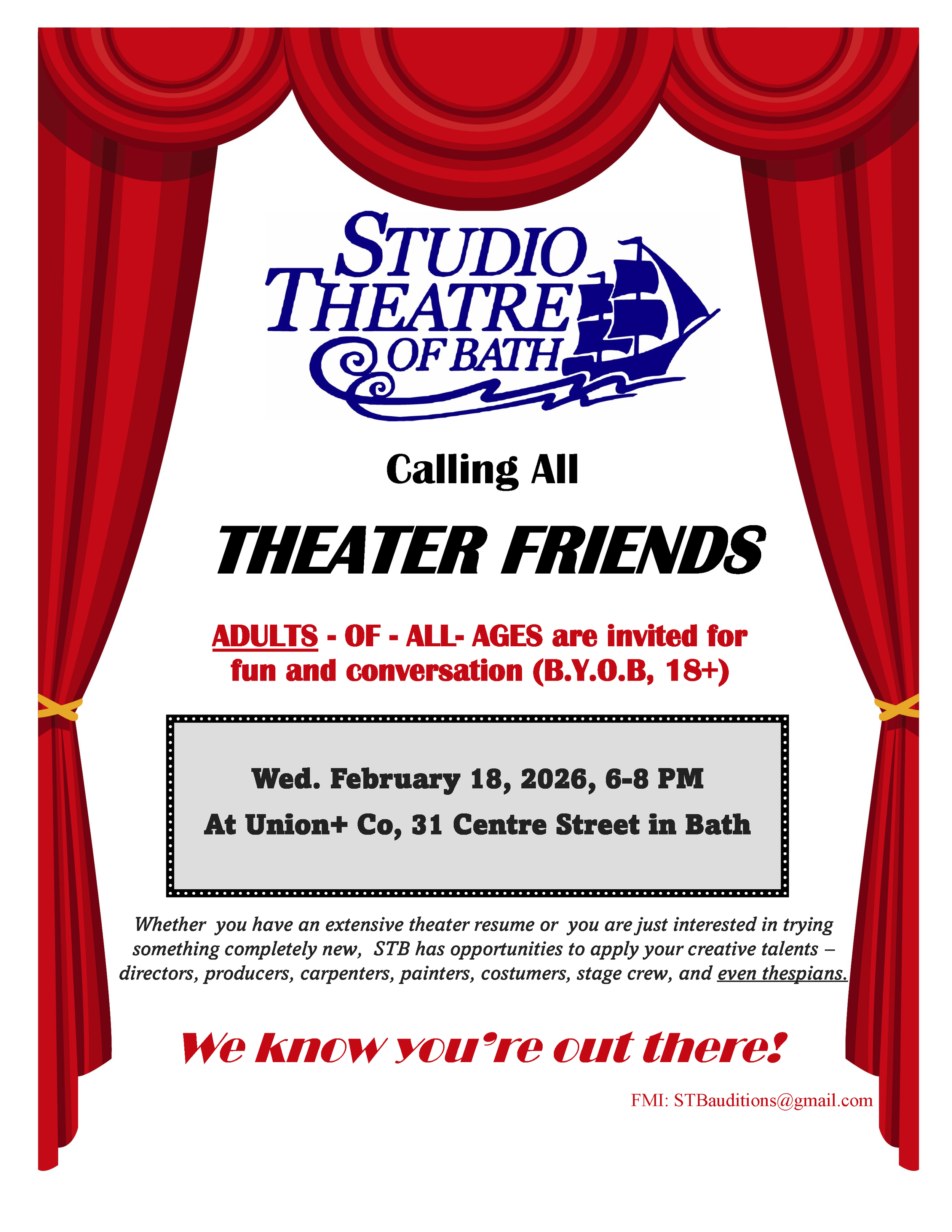 Studio Theater of Bath Meetup