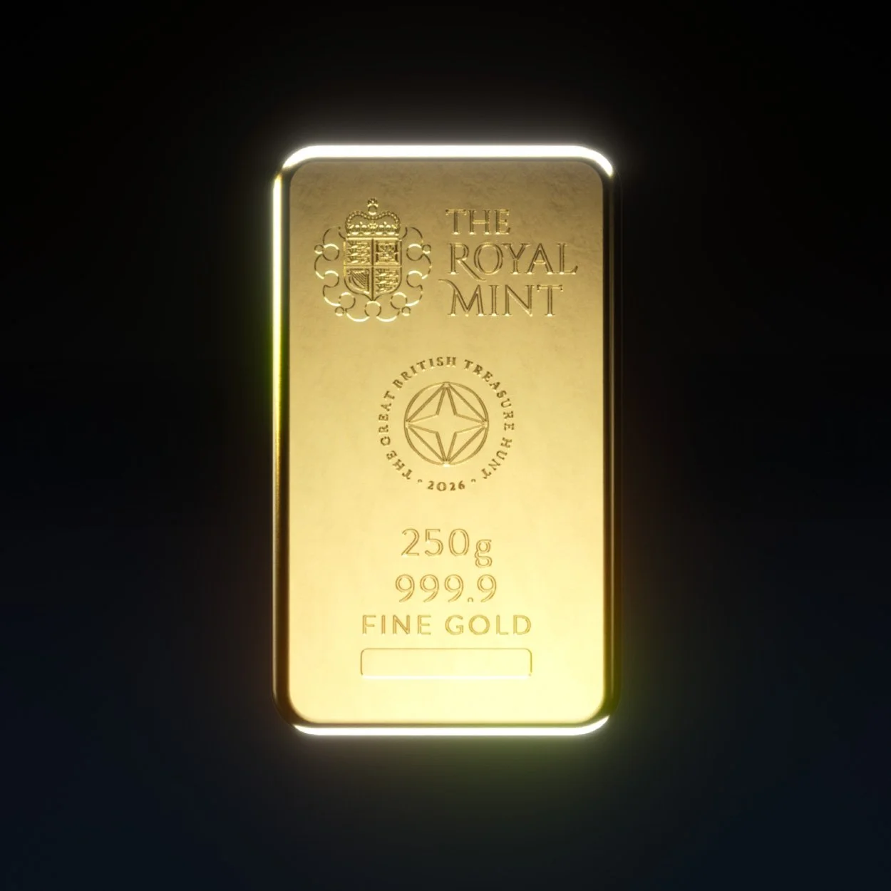 250g gold bar which is the main prize in The Great British Treasure Hunt
