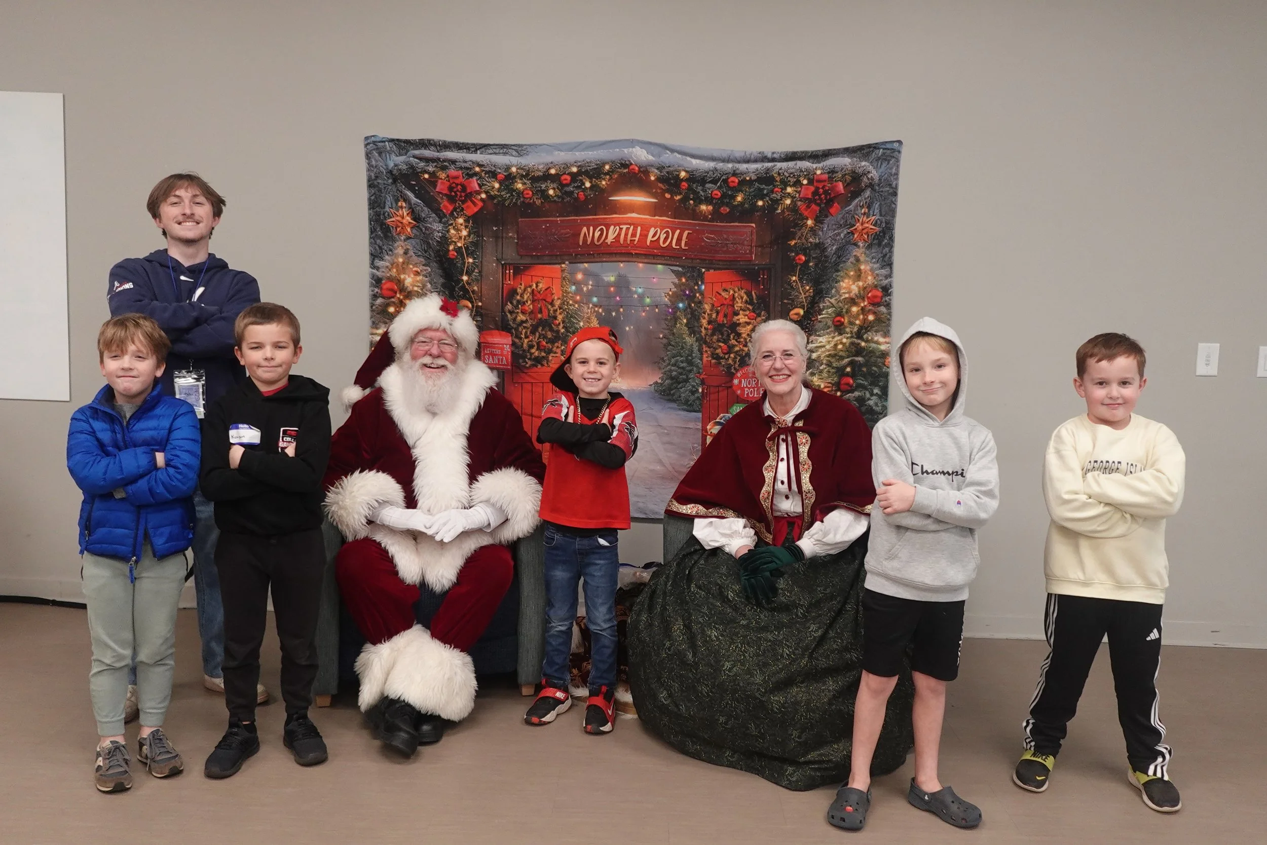 Reading with Santa at Bogart Library 