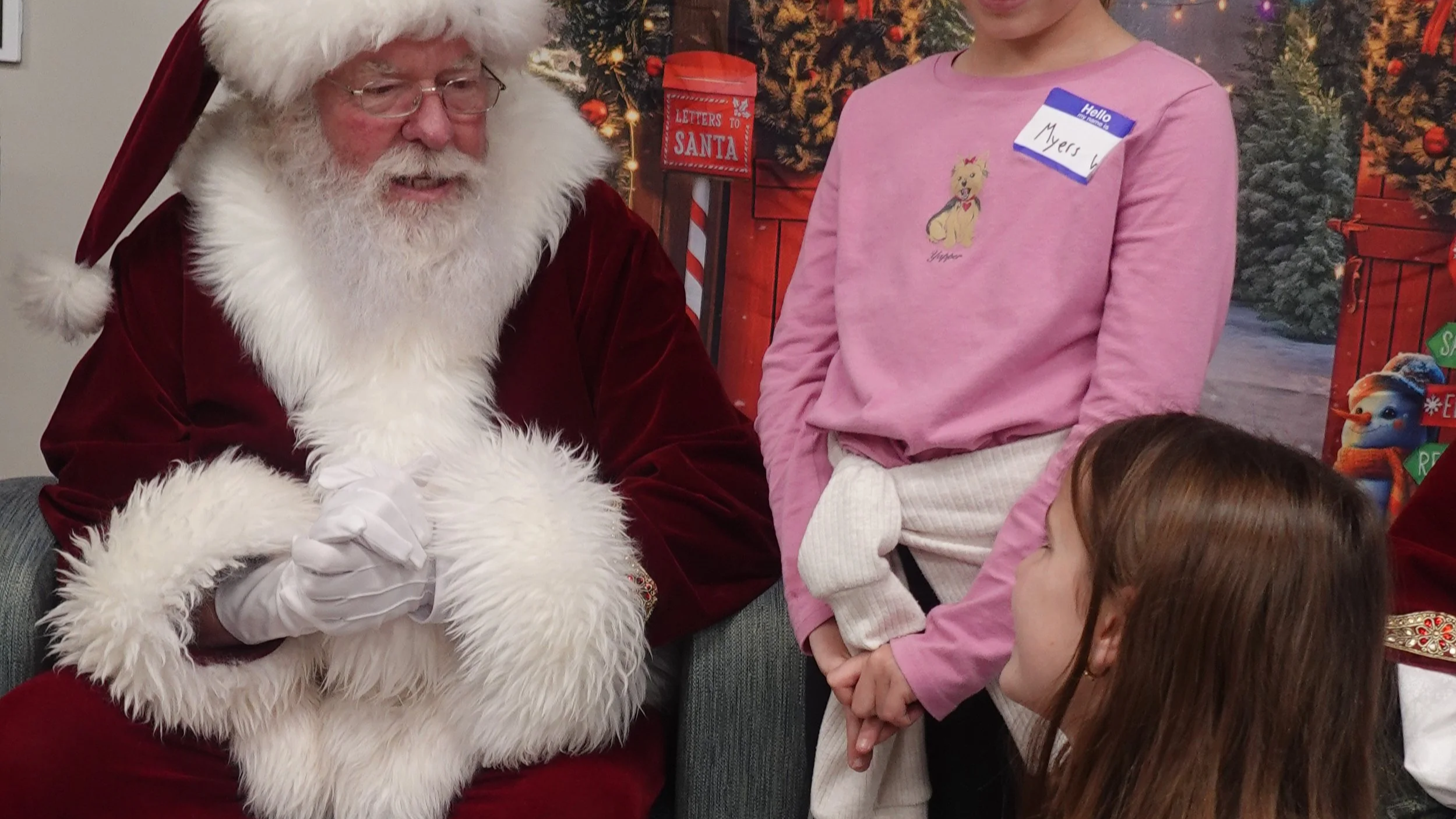 Reading with Santa at Bogart Library 