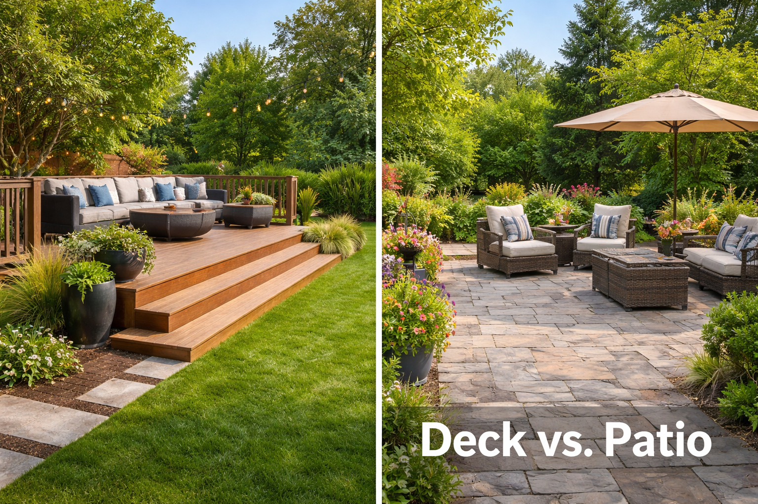 Deck vs. Patio: Which Is Right for Your Home?