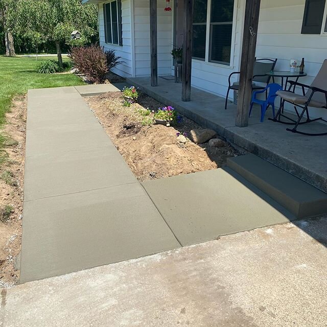 New front entry sidewalk.  No job too small! .
.
.
.
.
.
.
.
.
.
.
.
.
.
#sidewalk #new #concrete #concreteconstruction #remodeling #demo #excavation #concreteflatwork #driveways #patios #concretelife #michigan #grandrapidsmichigan #westmichigan #mcc