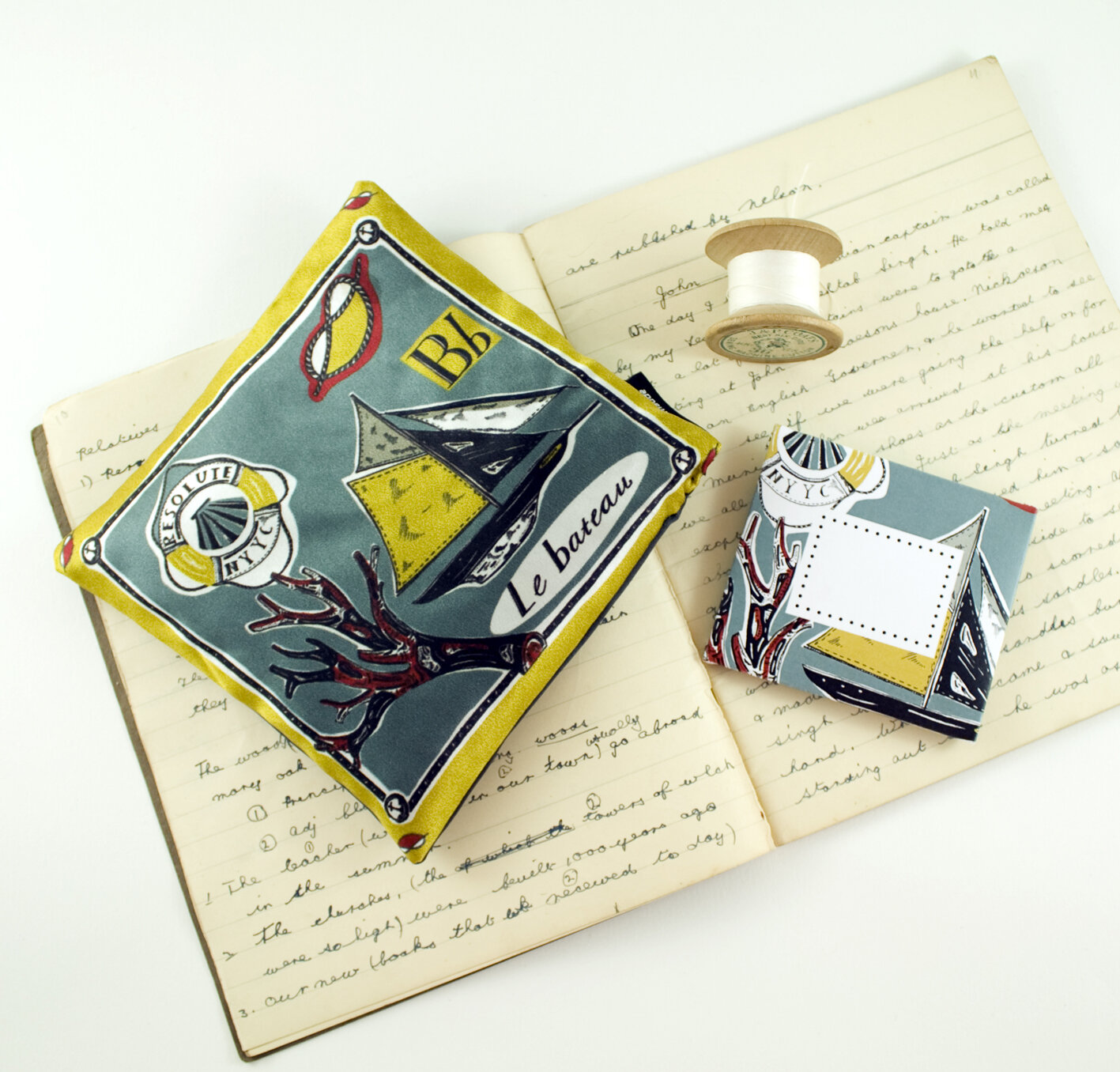 Silk Lavender Pillow - Le Bateau.