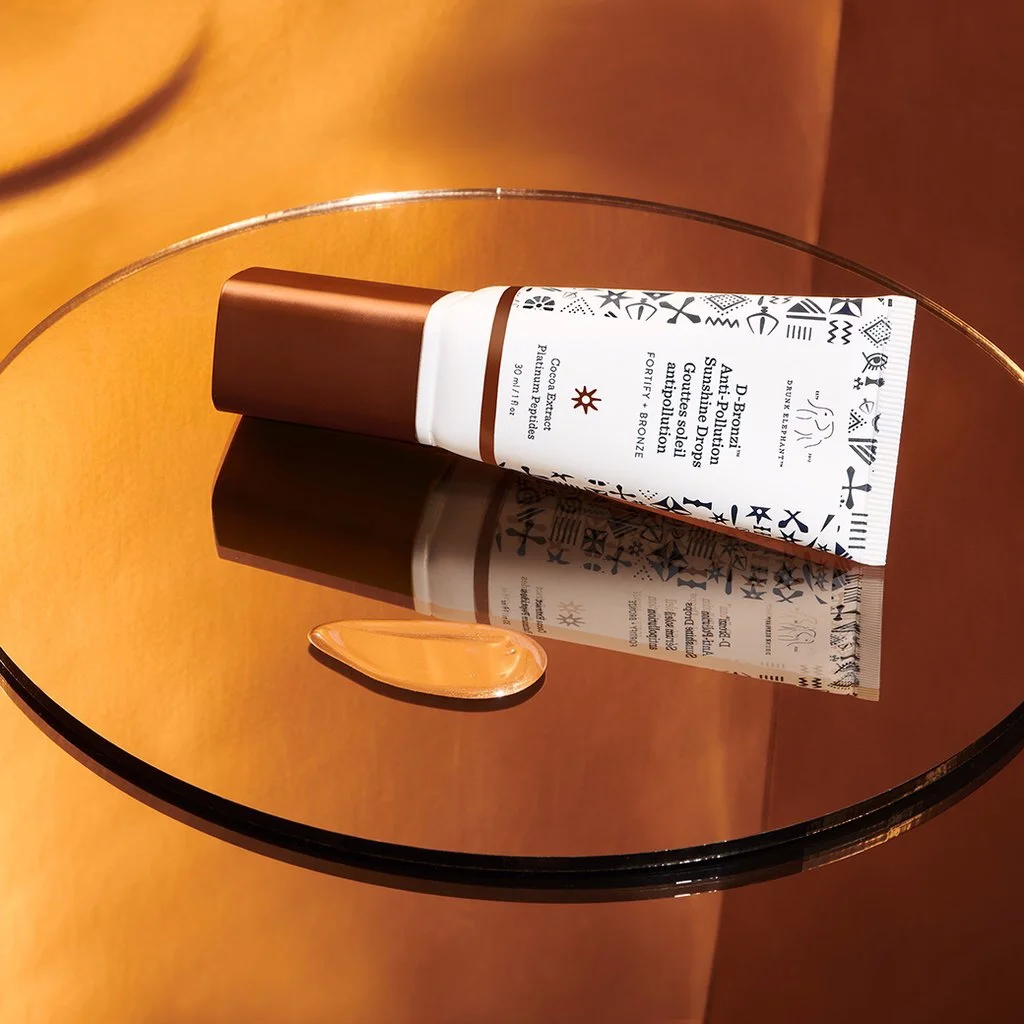 D-Bronzi™ Anti-Pollution Sunshine Drops from Drunk Elephant. Photo courtesy of ©DrunkElephant Visit Drunk Elephant