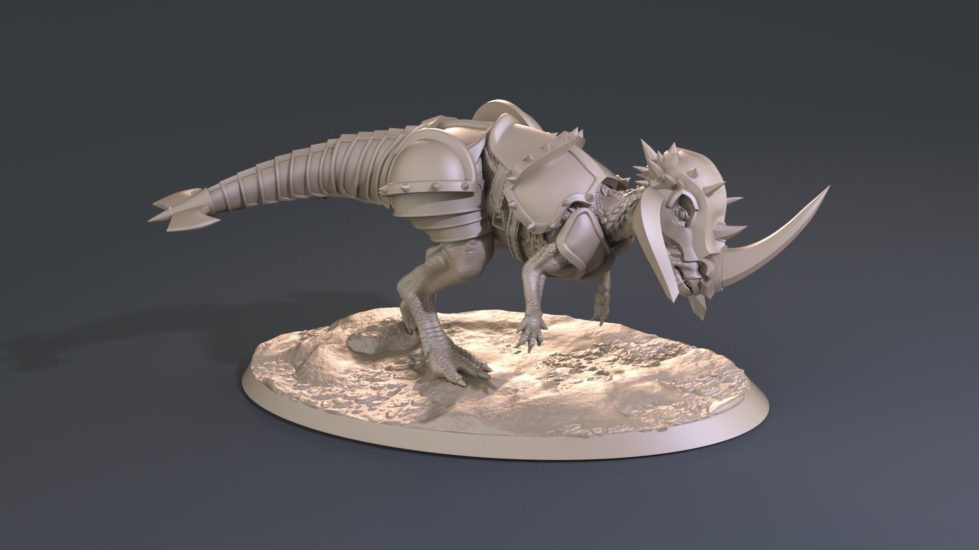Saddled Armored Pachycephalosaurus 