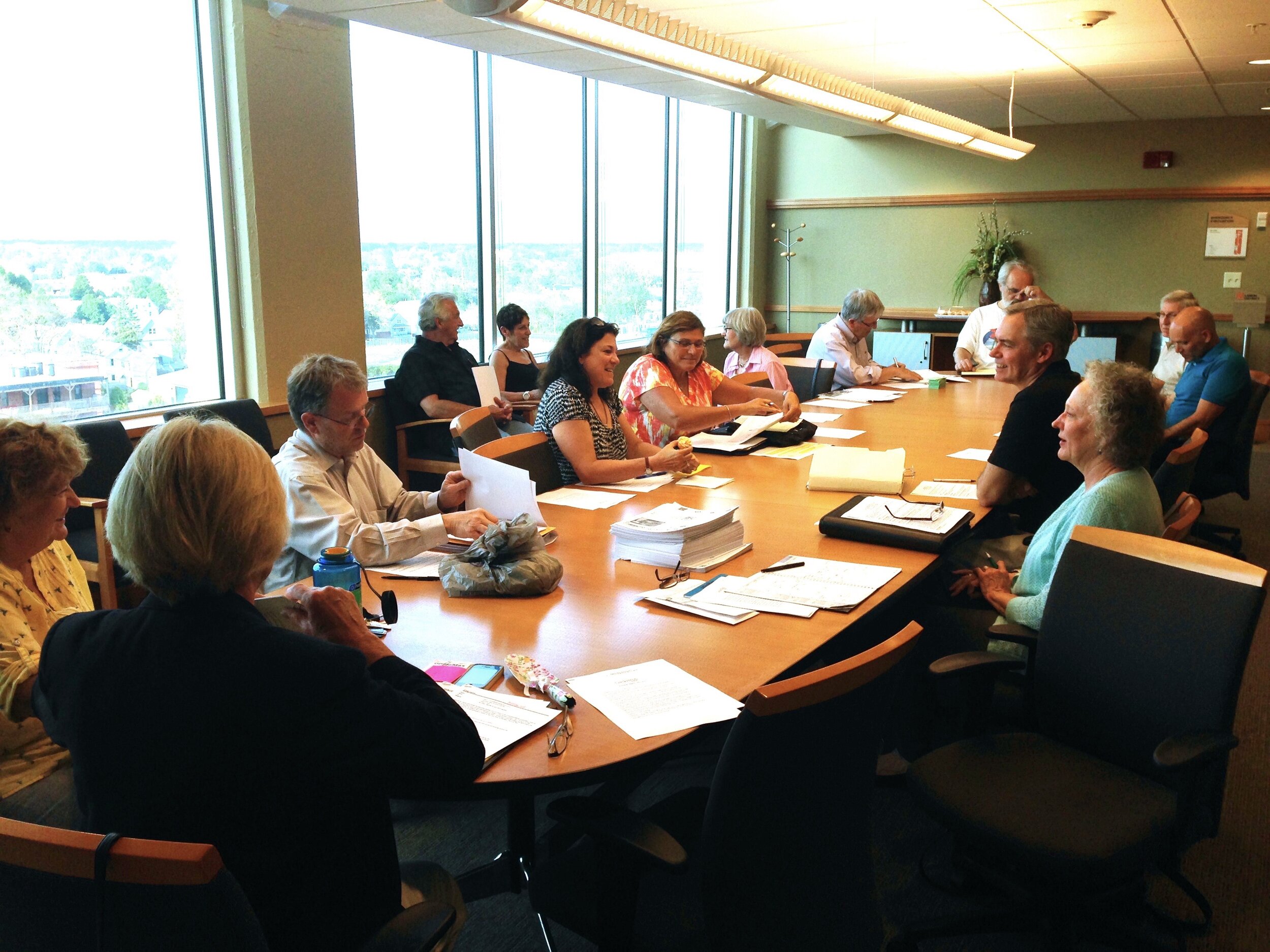 Board meeting at the Larkin Center