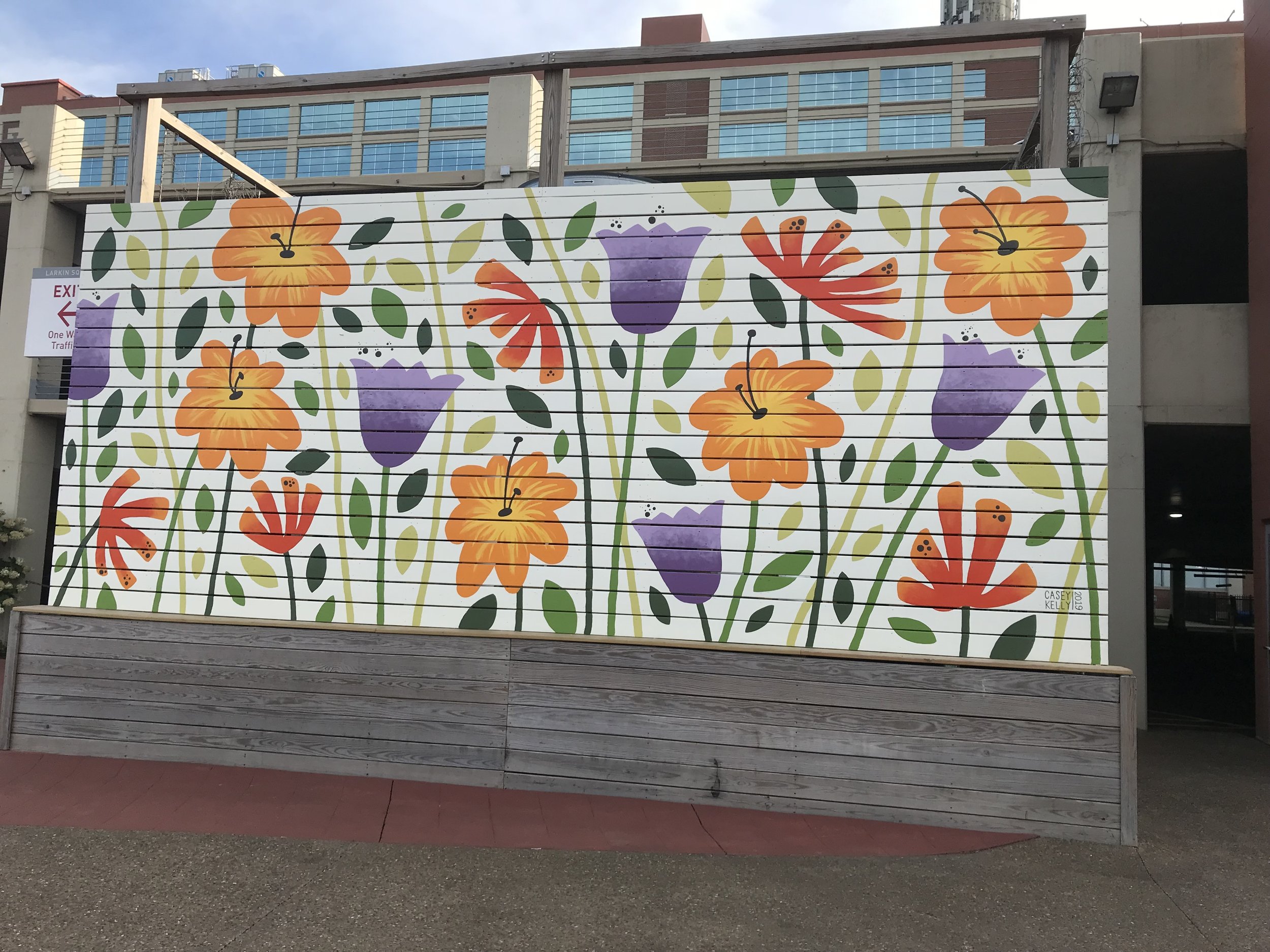 Botanically-inspired murals throughout Buffalo