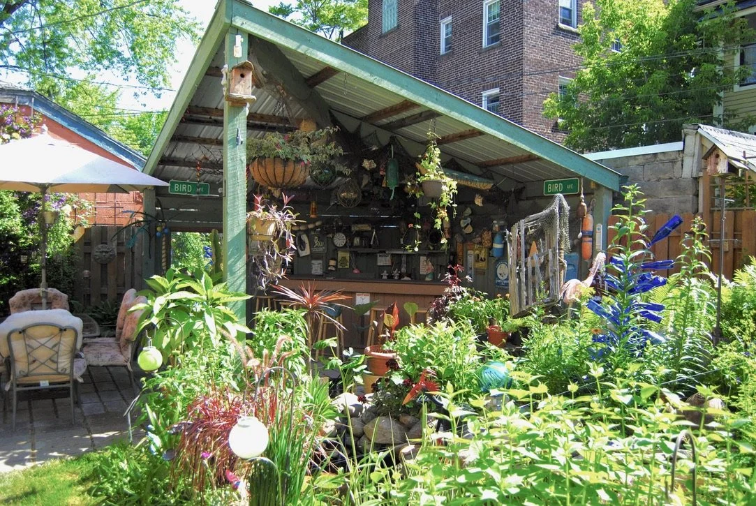An Elmwood Village garden on Open Gardens. Photo by Jim Charlier.