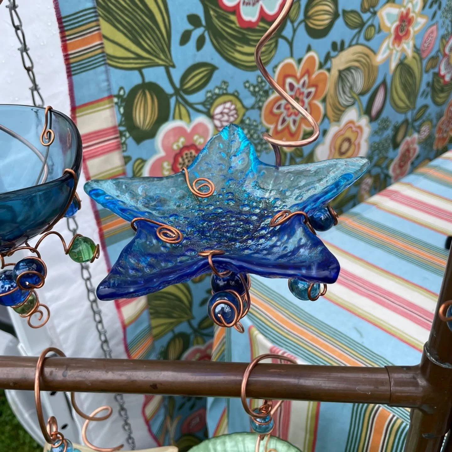 CreativeCopperWire.com returns to the Garden Art Sale happening this weekend, Saturday and Sunday, June 28 &amp; 29. They will feature handcrafted copper wire and glass bird baths, luminaries, and sun catchers. This year, over 70 vendors, food trucks