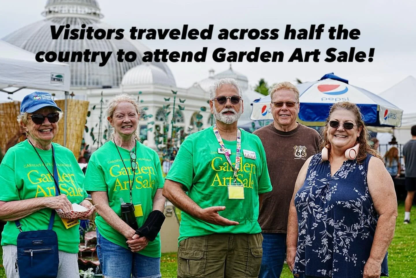 Visitors traveled across half the country to attend the Garden Art Sale! Phyllis and her husband Mike (pictured on the right) made the journey all the way from Alabama for our Garden Art Sale! It&rsquo;s amazing to think that gardens can inspire such