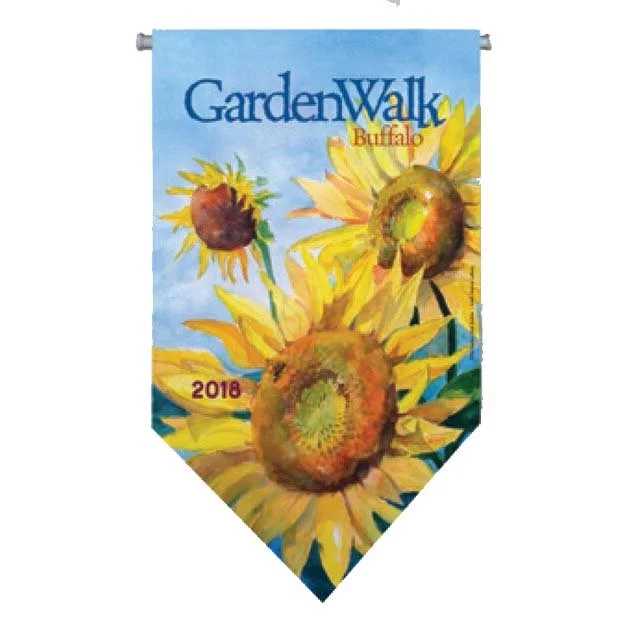 2018 Garden Walk Buffalo Sunflower Pennant