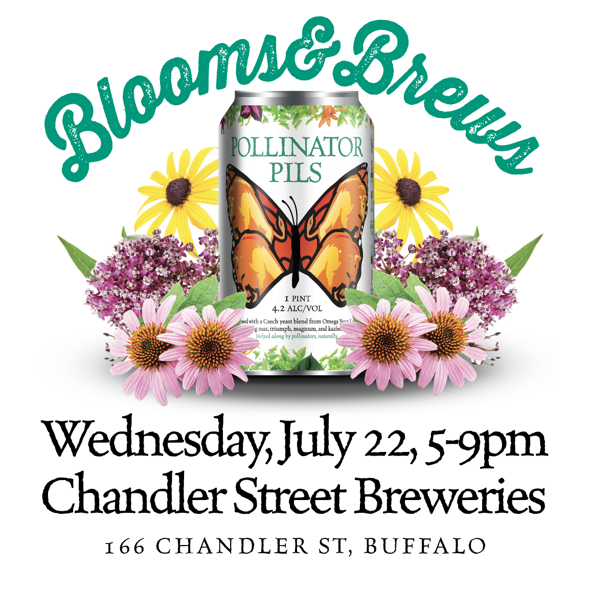 Blooms & Brews | Wednesday, July 22 from 5:00–9:00 PM