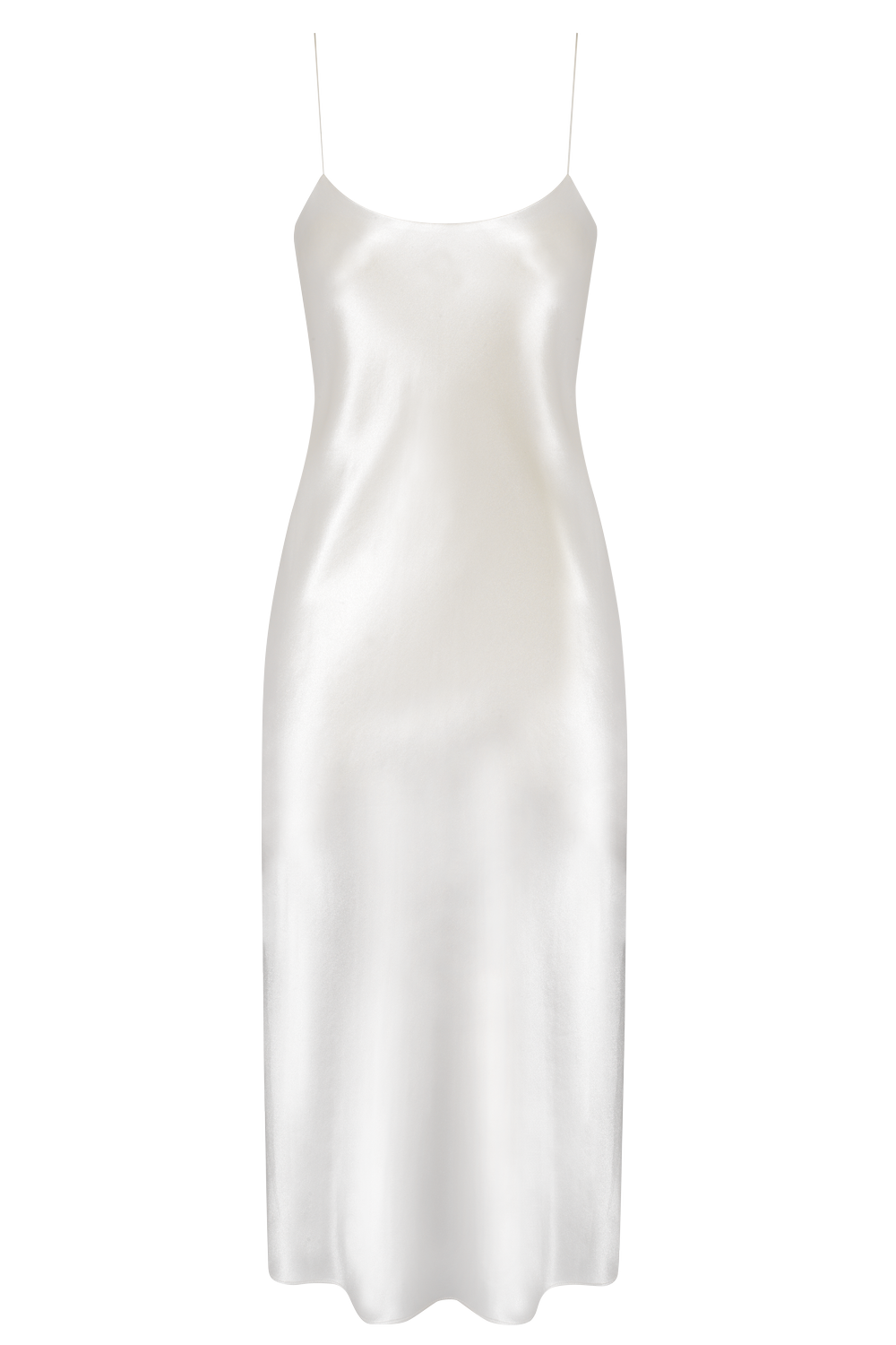 white satin slip dress Kiralee Luxury Satin Slip Dress