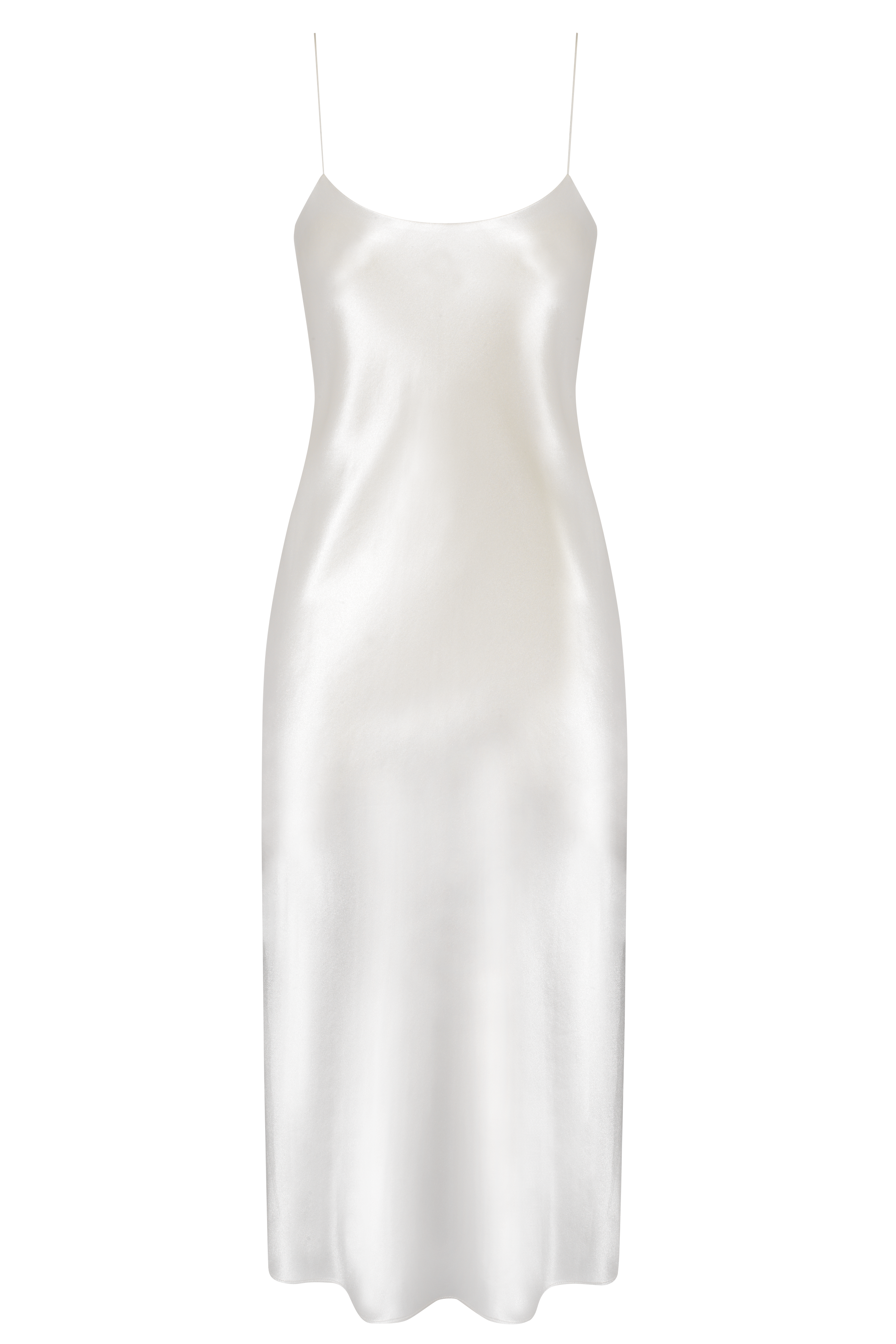 Essentials | The Carolyn | Silk Slip Dress in Ivory — REFINE