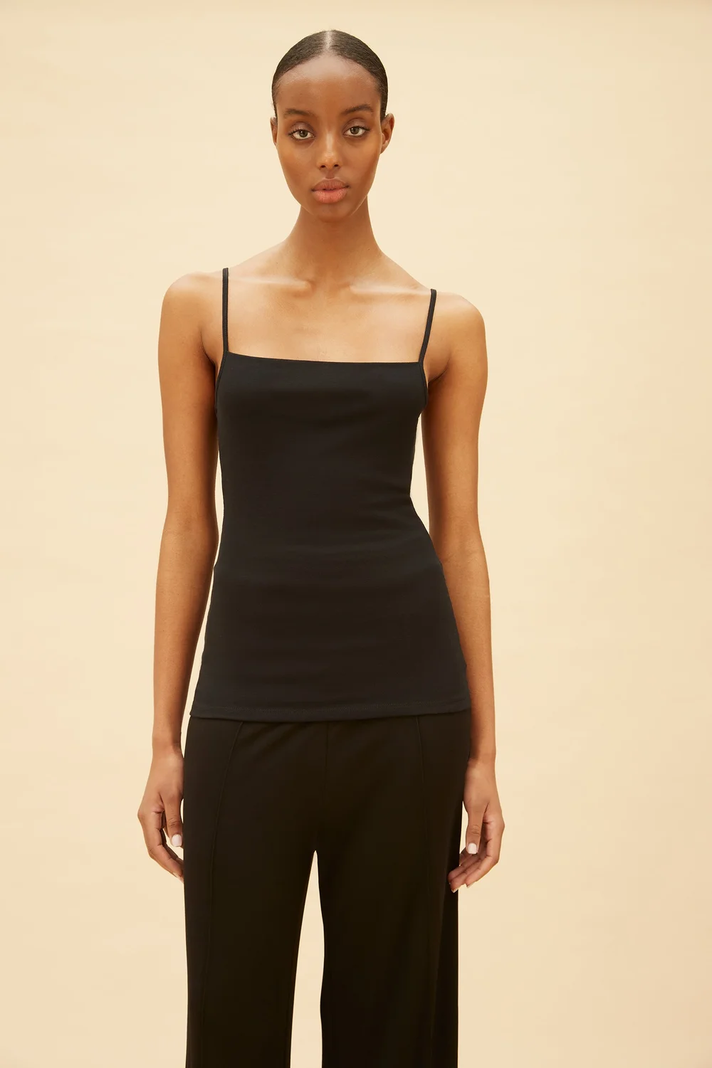 Dresses | Sexy Spaghetti Strap Body Con Black Spandex Dress