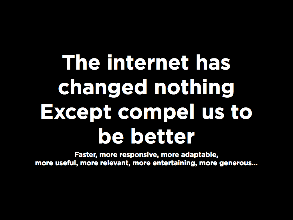 How Much Has The Internet Really Changed? A Thought