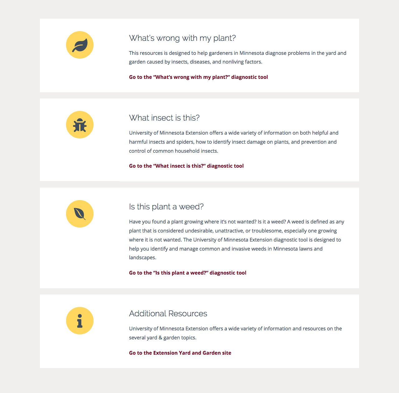 University of Minnesota Extension Resources