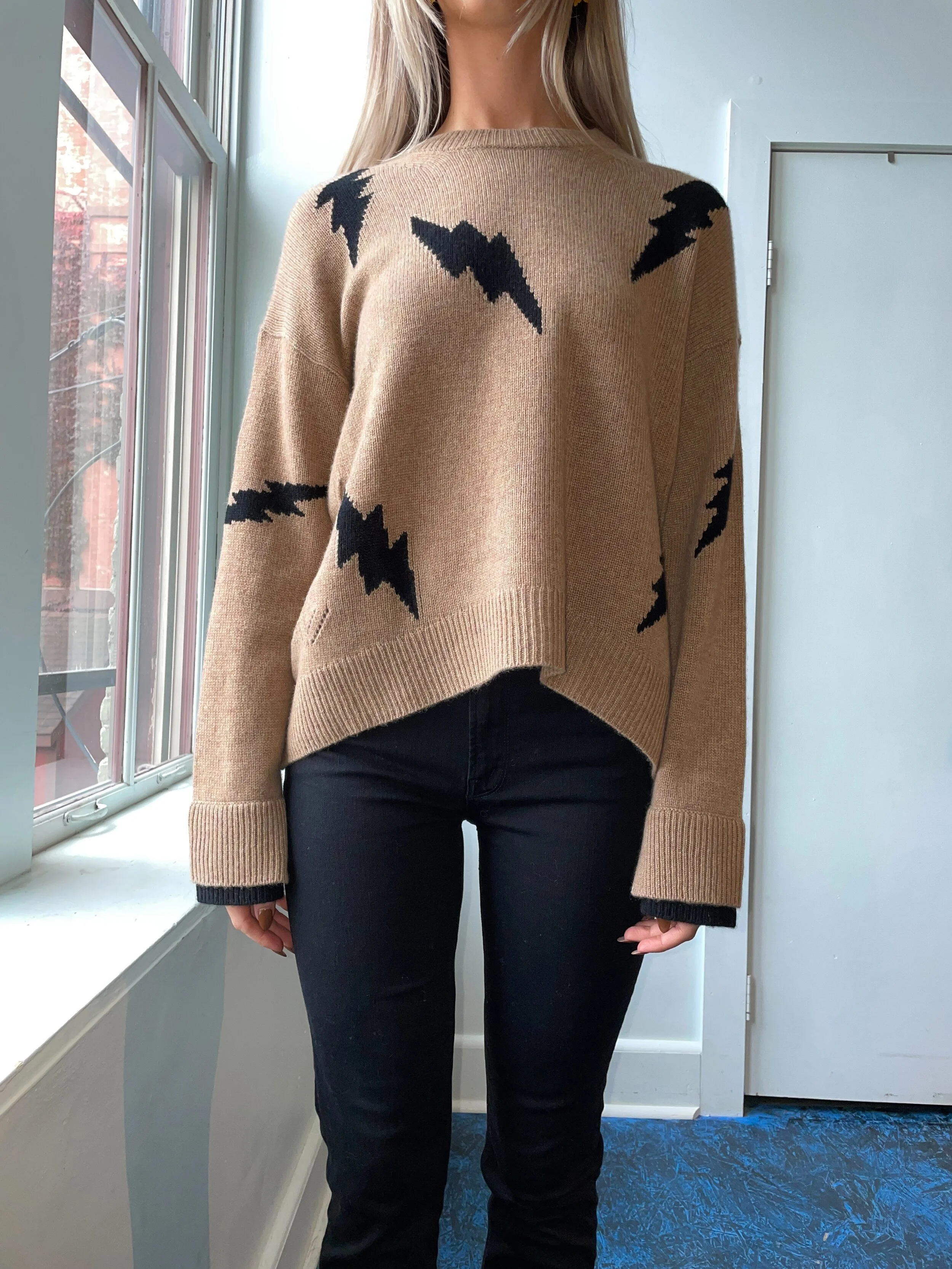 Equipment Lightning Bolt Sweater 
