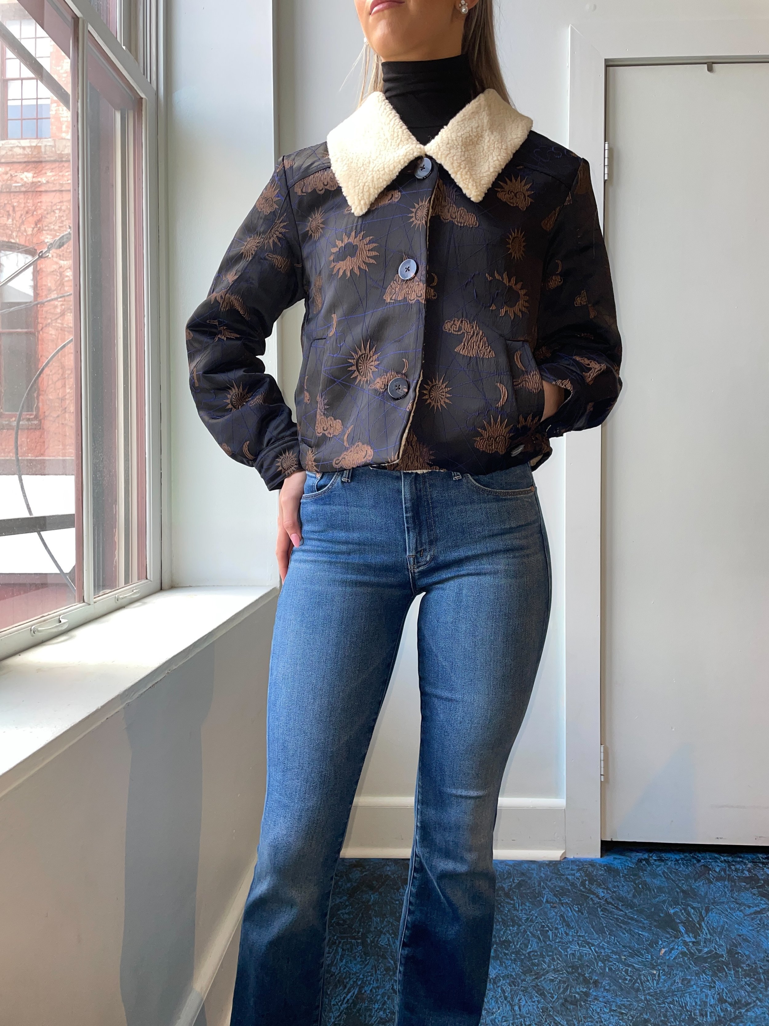 scotch and soda shearling jacket