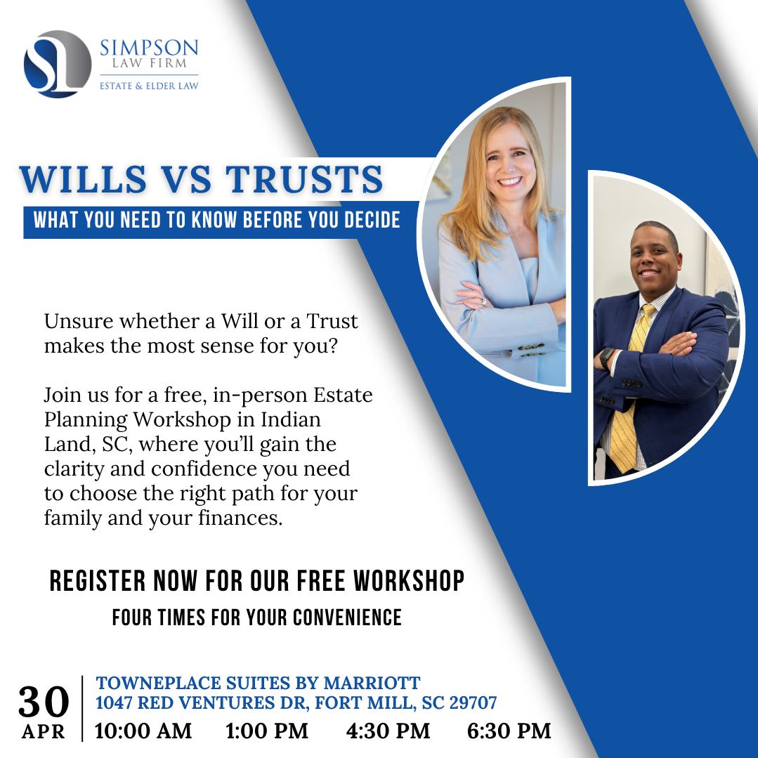 Wills vs. Trusts: What You Need to Know Before You Decide - April 30th