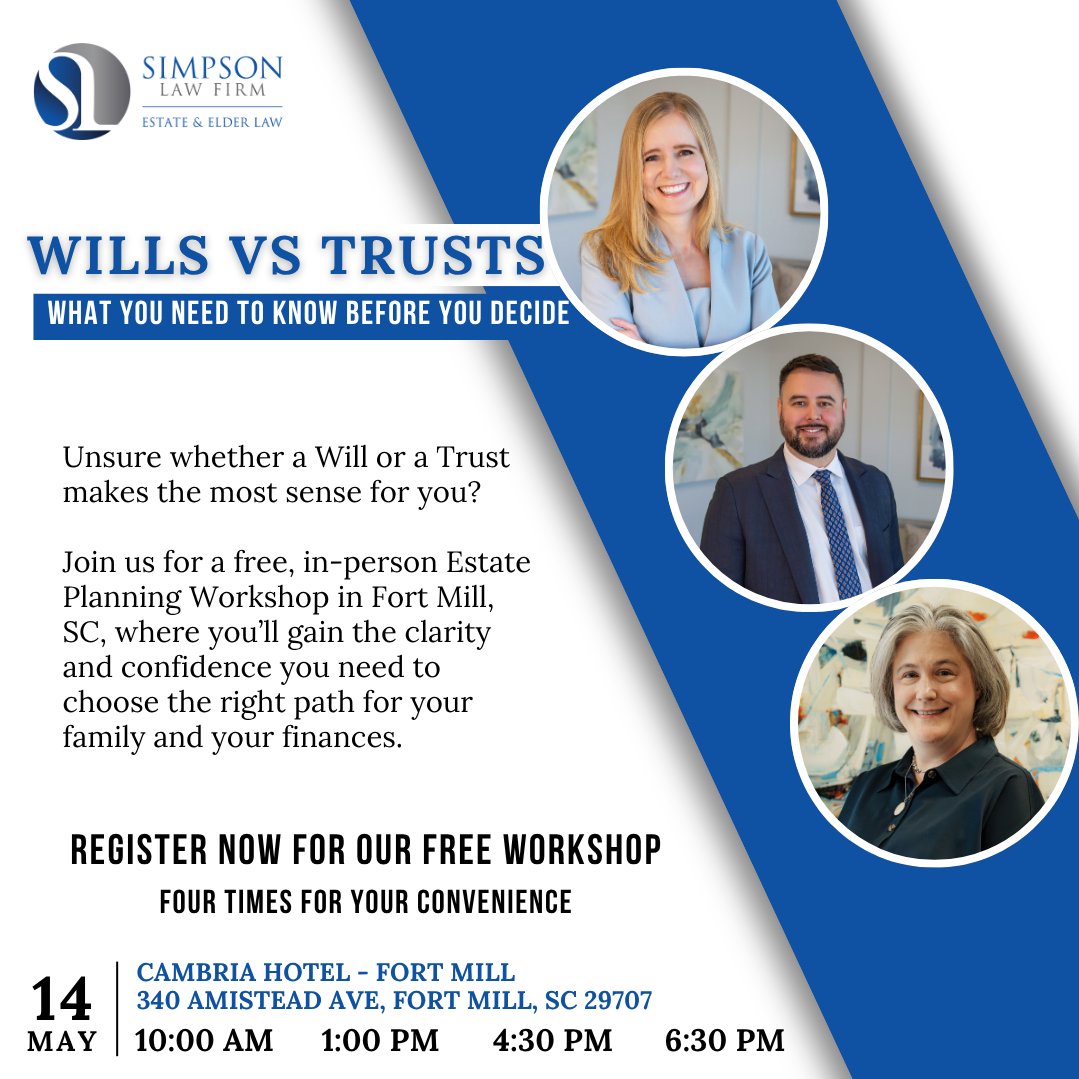 Wills vs. Trusts: What You Need to Know Before You Decide - May 14th