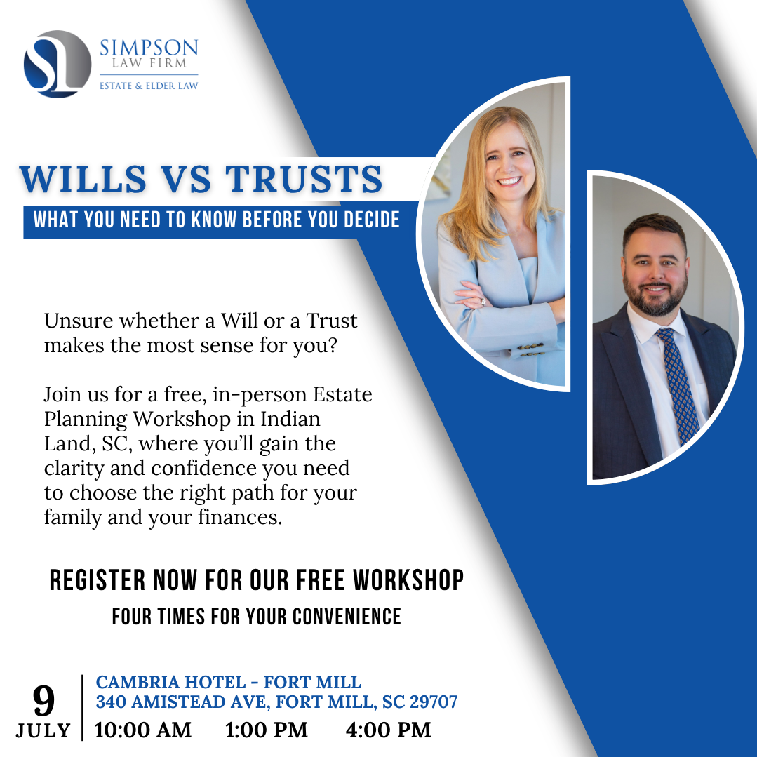 Wills vs. Trusts: What You Need to Know Before You Decide - July 11th