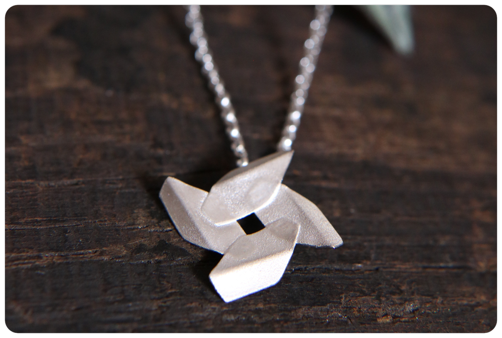 Silver Hydrangea Pendant Donna Barry Jewellery
