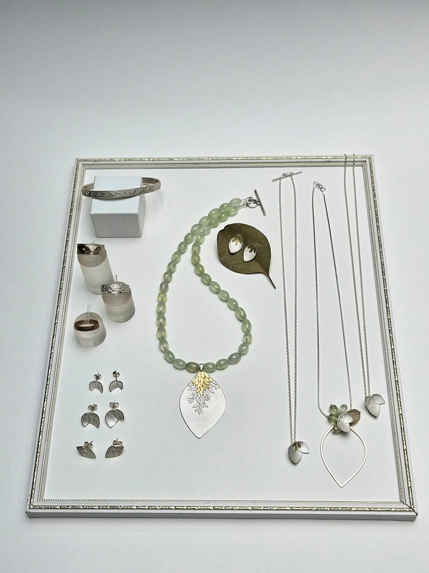 The @coburghouse shop and gallery is looking fabulous after having a lovely refresh of stock from the in-house artists and makers. 
You'll find a new display of mine with pieces from the 'Foliage' and 'Orchid Petal' collections. All made from recycle