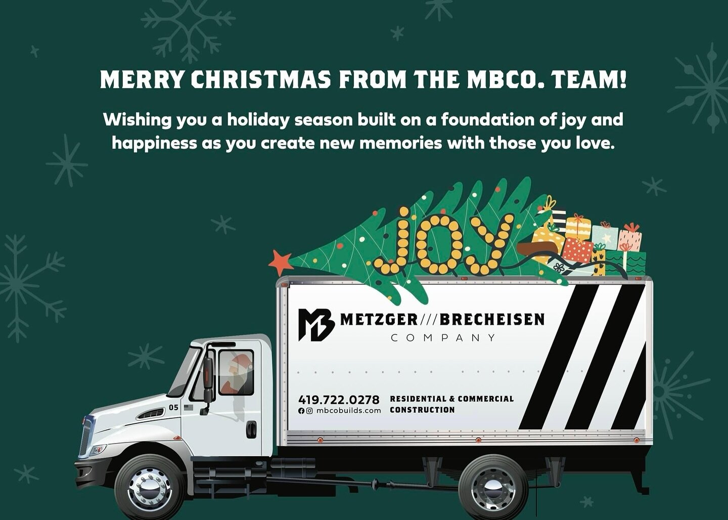 Merry Christmas from the MBCo. team! 🎄🎁 May you have a joyful holiday.