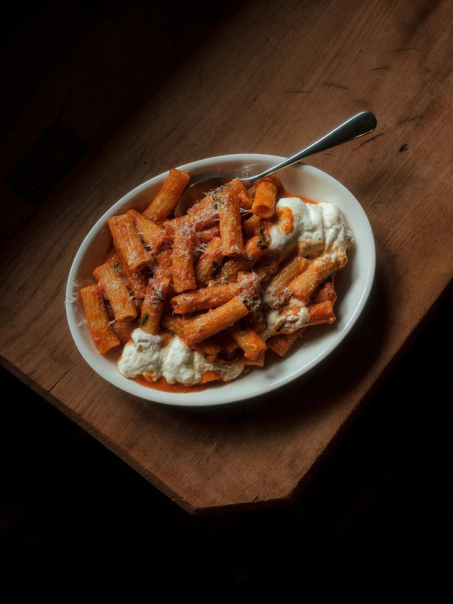 New and improved, who knew that baking a ball of Burrata through the Tommy V Rigatoni would make it all the more better.