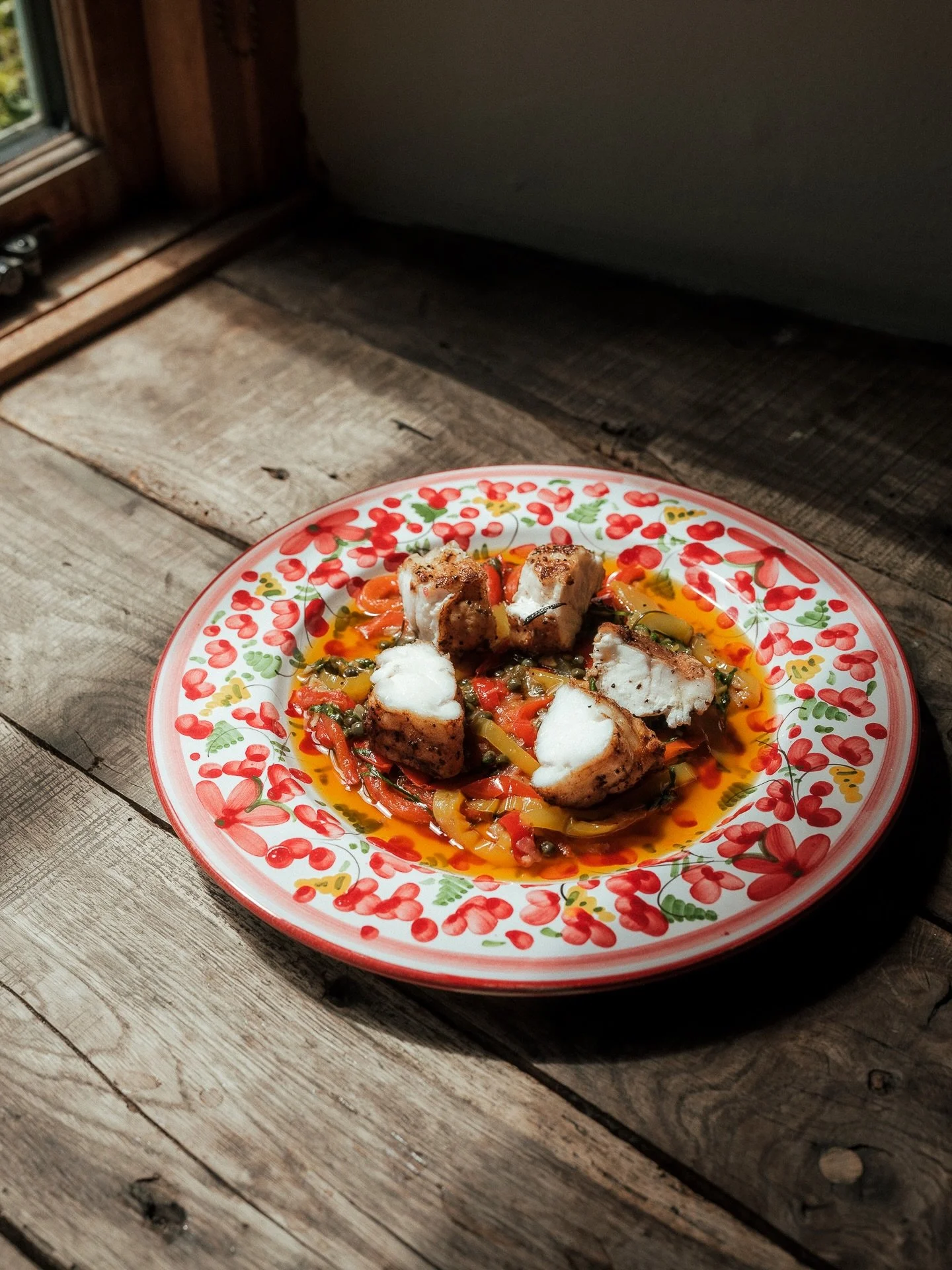Roasted Monkfish, Piperade

Lovely addition to the specials board this week.